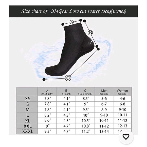 OM Gear Adult Water Neoprene Booties & Gloves , Tropical, Size Small BS16 - Picture 3 of 4